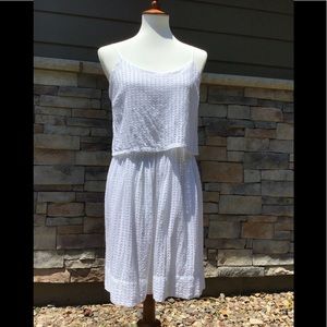 Madewell sundress white eyelet summer fun dress.